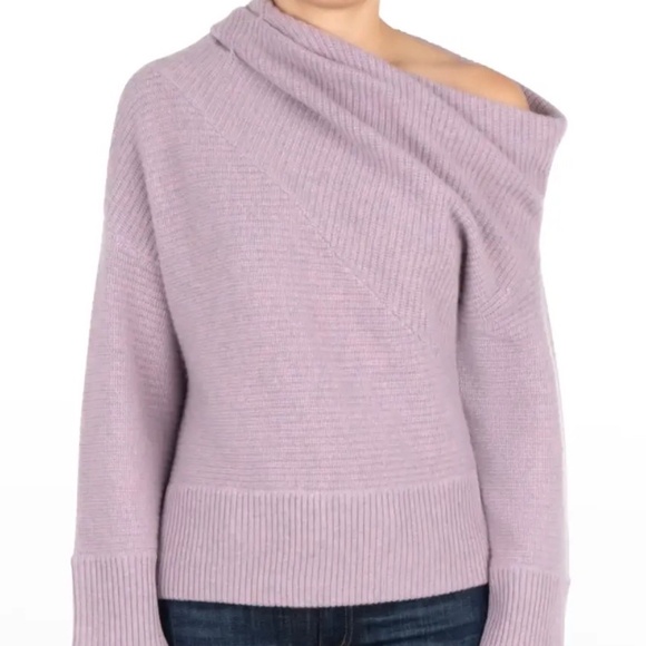 Naadam wool cashmere off shoulder sweater - Picture 2 of 9